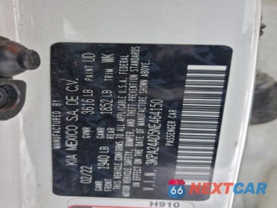 Zdjęcie 13 z 13 samochodu: 2022 KIA RIO LX VIN:3KPA24AD5NE464150 - miniatura