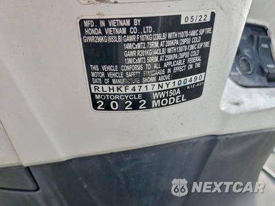 Zdjęcie 9 z 9 samochodu: 2022 HONDA WW150 A VIN:RLHKF4717NY100490 - miniatura