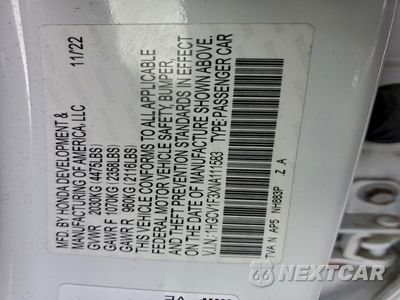 Zdjęcie 12 z 15 samochodu: 2022 HONDA ACCORD SPORT VIN:1HGCV1F3XNA111583 - miniatura