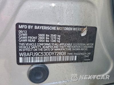 Zdjęcie 12 z 12 samochodu: 2013 BMW 550 XI VIN:WBAFU9C53DDY72808 - miniatura
