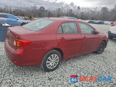 Trzecie zdjęcie samochodu z tyłu: 2009 TOYOTA COROLLA BASE VIN:1NXBU40E59Z109488 - miniatura