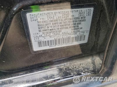 Zdjęcie 12 z 13 samochodu: 2017 NISSAN SENTRA S VIN:3N1AB7AP2HY301683 - miniatura