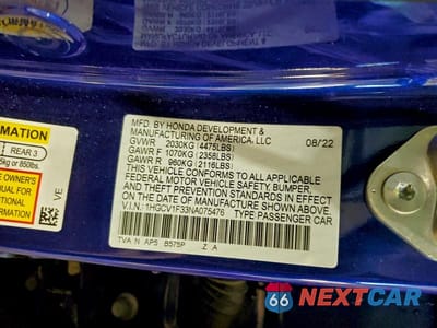 Zdjęcie 12 z 12 samochodu: 2022 HONDA ACCORD SPORT VIN:1HGCV1F33NA075476 - miniatura