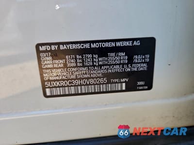 Zdjęcie 13 z 13 samochodu: 2017 BMW X5 XDRIVE35I VIN:5UXKR0C39H0V80265 - miniatura