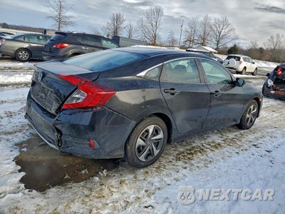 Trzecie zdjęcie samochodu z tyłu: 2019 HONDA CIVIC LX VIN:2HGFC2F66KH515450 - miniatura