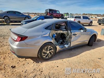 Trzecie zdjęcie samochodu z tyłu: 2021 HYUNDAI SONATA HYBRID VIN:KMHL24JJ8MA030252 - miniatura