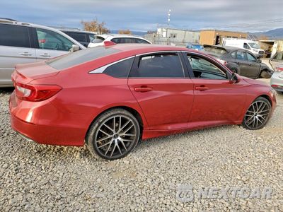 Trzecie zdjęcie samochodu z tyłu: 2018 HONDA ACCORD LX VIN:1HGCV1F18JA066300 - miniatura