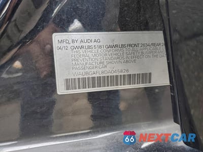 Zdjęcie 12 z 13 samochodu: 2013 AUDI S4 PREMIUM PLUS VIN:WAUBGAFL8DA045826 - miniatura