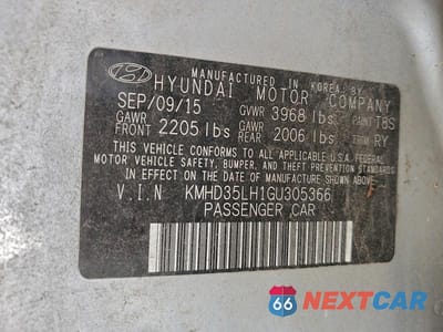 Zdjęcie 12 z 12 samochodu: 2016 HYUNDAI ELANTRA GT VIN:KMHD35LH1GU305366 - miniatura