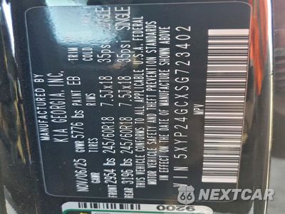 Zdjęcie 13 z 16 samochodu: 2025 KIA TELLURIDE LX VIN:5XYP24GCXSG723402 - miniatura
