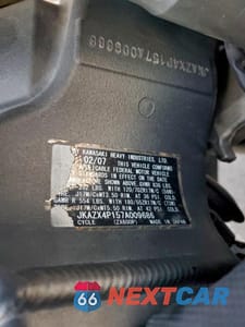 Zdjęcie 9 z 9 samochodu: 2007 KAWASAKI ZX600 P VIN:JKAZX4P157A009686 - miniatura