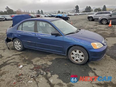 Czwarte zdjęcie samochodu z boku: 2001 HONDA CIVIC EX VIN:2HGES26761H604330 - miniatura
