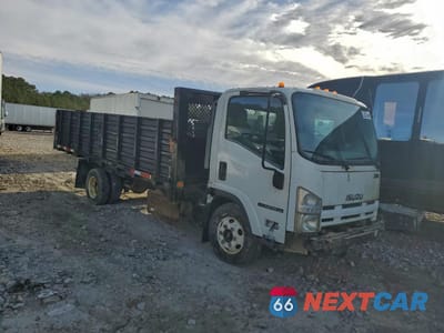 Czwarte zdjęcie samochodu z boku: 2013 ISUZU NPR HD FLATBED TRUCK VIN:JALC4W169D7000999 - miniatura