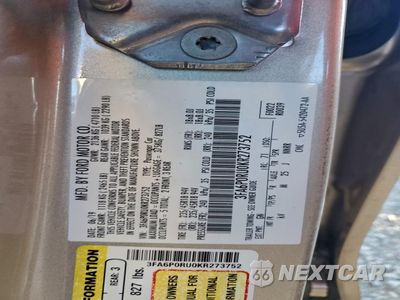 Zdjęcie 12 z 15 samochodu: 2019 FORD FUSION TITANIUM VIN:3FA6P0RU0KR273752 - miniatura
