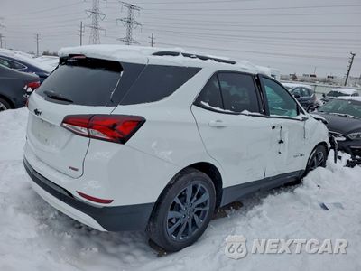 Trzecie zdjęcie samochodu z tyłu: 2022 CHEVROLET EQUINOX RS VIN:3GNAXMEV8NS223499 - miniatura