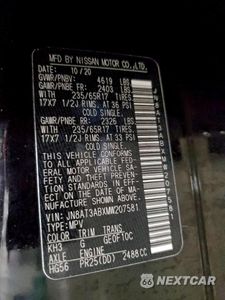 Zdjęcie 14 z 16 samochodu: 2021 NISSAN ROGUE S VIN:JN8AT3ABXMW207581 - miniatura