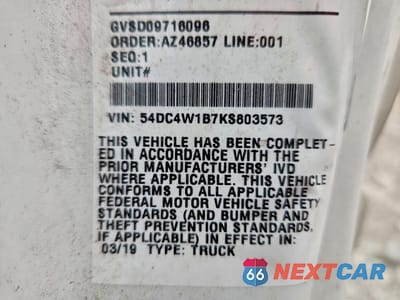 Zdjęcie 13 z 13 samochodu: 2019 ISUZU NPR HD REFRIGERATED BOX TRUCK VIN:54DC4W1B7KS803573 - miniatura