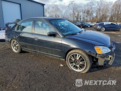 Czwarte zdjęcie samochodu z boku: 2003 HONDA CIVIC LX VIN:1HGES16583L035074 - miniatura