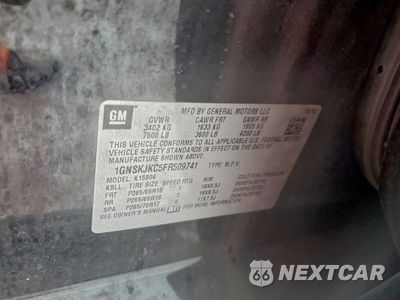 Zdjęcie 13 z 15 samochodu: 2015 CHEVROLET SUBURBAN K1500 LT VIN:1GNSKJKC5FR509741 - miniatura