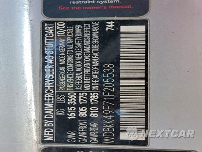 Zdjęcie 12 z 12 samochodu: 2001 MERCEDES-BENZ SLK 230 KOMPRESSOR VIN:WDBKK49F71F205538 - miniatura