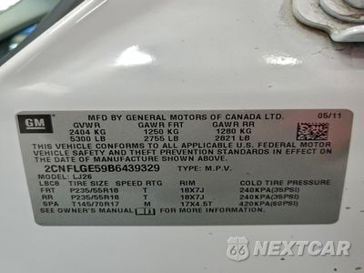 Zdjęcie 13 z 14 samochodu: 2011 CHEVROLET EQUINOX LTZ VIN:2CNFLGE59B6439329 - miniatura
