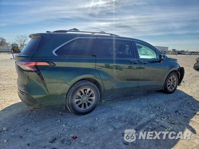 Trzecie zdjęcie samochodu z tyłu: 2021 TOYOTA SIENNA LE VIN:5TDKRKEC9MS023759 - miniatura