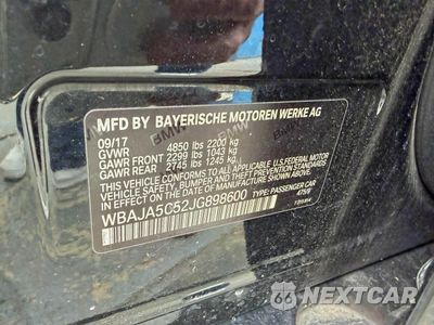 Zdjęcie 10 z 11 samochodu: 2018 BMW 530I VIN:WBAJA5C52JG898600 - miniatura
