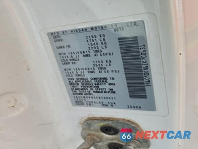 Zdjęcie 12 z 13 samochodu: 2014 NISSAN NV200 2.5S VIN:3N6CM0KN6EK700631 - miniatura