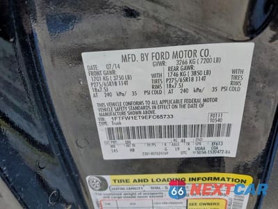 Zdjęcie 12 z 12 samochodu: 2014 FORD F150 SUPERCREW VIN:1FTFW1ET9EFC65733 - miniatura