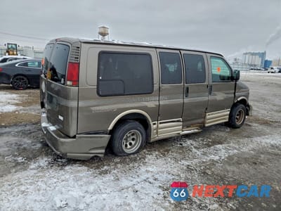 Trzecie zdjęcie samochodu z tyłu: 2000 CHEV EXPRESS G1500 VIN:1GBFG15R8Y1204428 - miniatura