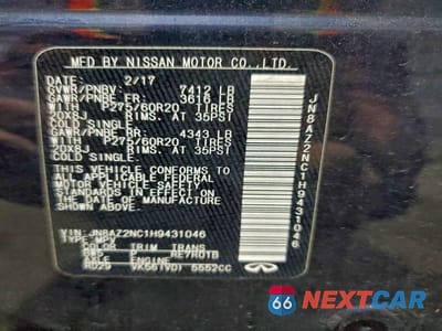 Zdjęcie 13 z 13 samochodu: 2017 INFINITI QX80 BASE VIN:JN8AZ2NC1H9431046 - miniatura