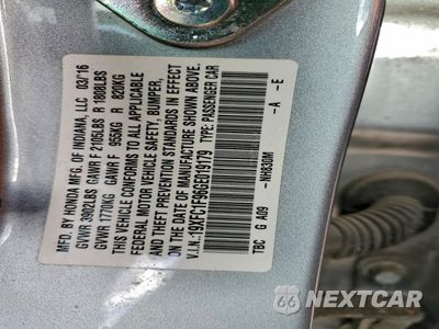 Zdjęcie 12 z 12 samochodu: 2016 HONDA CIVIC TOURING VIN:19XFC1F96GE019179 - miniatura