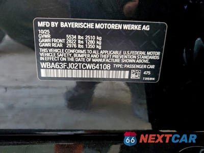 Zdjęcie 14 z 14 samochodu: 2026 BMW 540 XI VIN:WBA63FJ02TCW64108 - miniatura