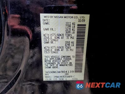 Zdjęcie 13 z 14 samochodu: 2010 INFINITI QX56 VIN:5N3ZA0NE2AN904139 - miniatura