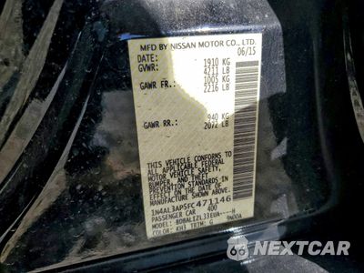 Zdjęcie 12 z 12 samochodu: 2015 NISSAN ALTIMA 2.5 VIN:1N4AL3AP5FC471146 - miniatura