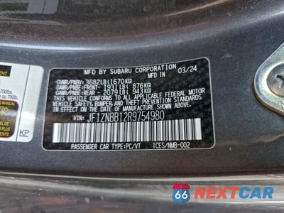 Zdjęcie 12 z 13 samochodu: 2024 TOYOTA GR 86 VIN:JF1ZNBB12R9754980 - miniatura