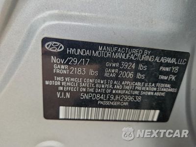 Zdjęcie 12 z 15 samochodu: 2018 HYUNDAI ELANTRA SEL VIN:5NPD84LF9JH299638 - miniatura