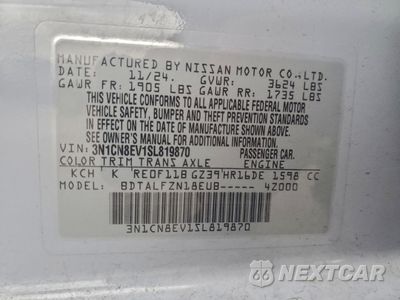 Zdjęcie 12 z 12 samochodu: 2025 NISSAN VERSA SV VIN:3N1CN8EV1SL819870 - miniatura