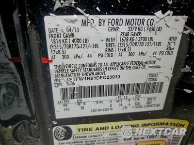 Zdjęcie 13 z 15 samochodu: 2013 FORD F150 SVT RAPTOR VIN:1FTFW1R61DFC23933 - miniatura