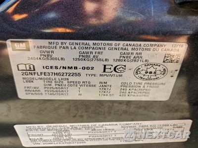 Zdjęcie 13 z 13 samochodu: 2017 CHEVROLET EQUINOX LT VIN:2GNFLFE37H6272255 - miniatura