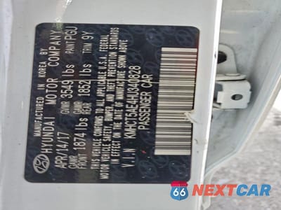 Zdjęcie 14 z 14 samochodu: 2017 HYUNDAI ACCENT SE VIN:KMHCT5AE4HU340828 - miniatura
