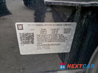 Zdjęcie 12 z 12 samochodu: 2018 CHEV IMPALA VIN:2G1105S36J9131121 - miniatura