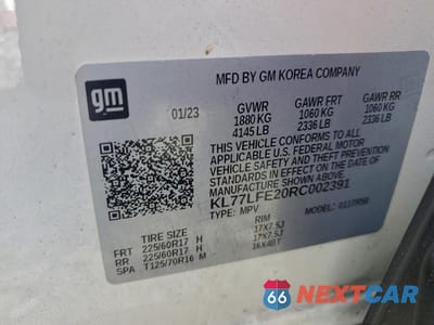 Zdjęcie 13 z 13 samochodu: 2024 CHEVROLET TRAX LS VIN:KL77LFE20RC002391 - miniatura