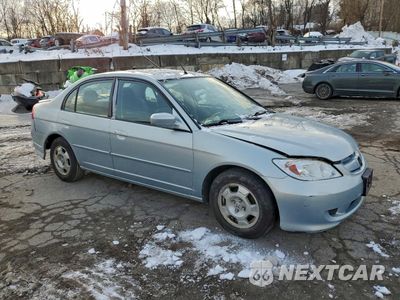 Czwarte zdjęcie samochodu z boku: 2005 HONDA CIVIC HYBRID VIN:JHMES96675S021308 - miniatura