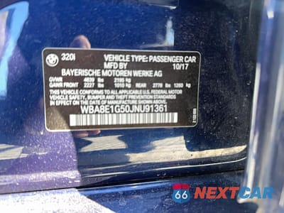 Zdjęcie 10 z 15 samochodu: 2018 BMW 320 I VIN:WBA8E1G50JNU91361 - miniatura