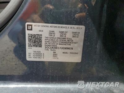 Zdjęcie 12 z 13 samochodu: 2018 CHEVROLET SILVERADO K1500 LT VIN:3GCUKREC7JG509678 - miniatura