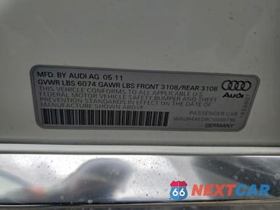 Zdjęcie 12 z 14 samochodu: 2012 AUDI A8 L QUATTRO VIN:WAUR4AFD9CN000790 - miniatura