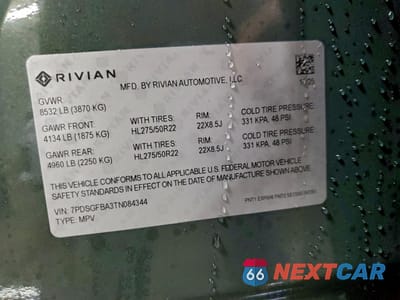 Zdjęcie 12 z 13 samochodu: 2026 RIVIAN R1S ADVENTURE VIN:7PDSGFBA3TN084344 - miniatura