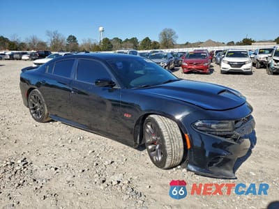 Czwarte zdjęcie samochodu z boku: 2021 DODGE CHARGER SCAT PACK VIN:2C3CDXGJ0MH616103 - miniatura