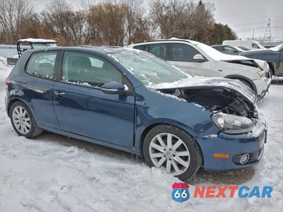 Czwarte zdjęcie samochodu z boku: 2011 VOLKSWAGEN GOLF VIN:WVWBA7AJ6BW009596 - miniatura